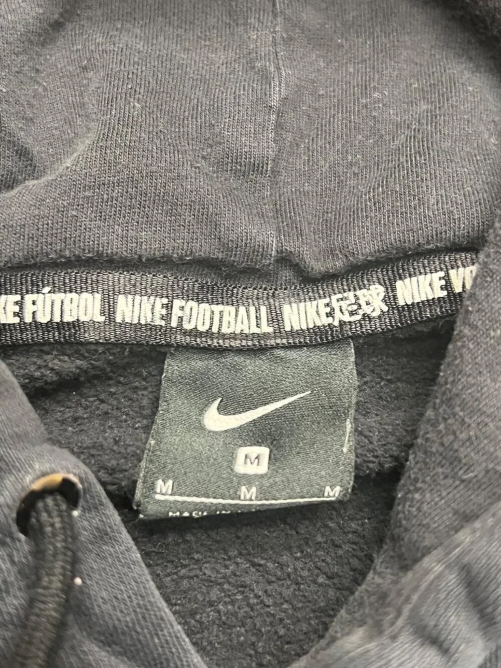 Nike F.C. Football Hoodie Sweatshirt Activewear Soccer Logo Pocket Medium - Picture 3 of 7